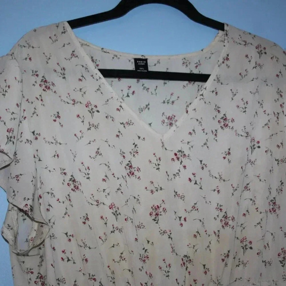 Shein Curve 3XL 100% Polyester Floral Print Dress - Picture 4 of 16